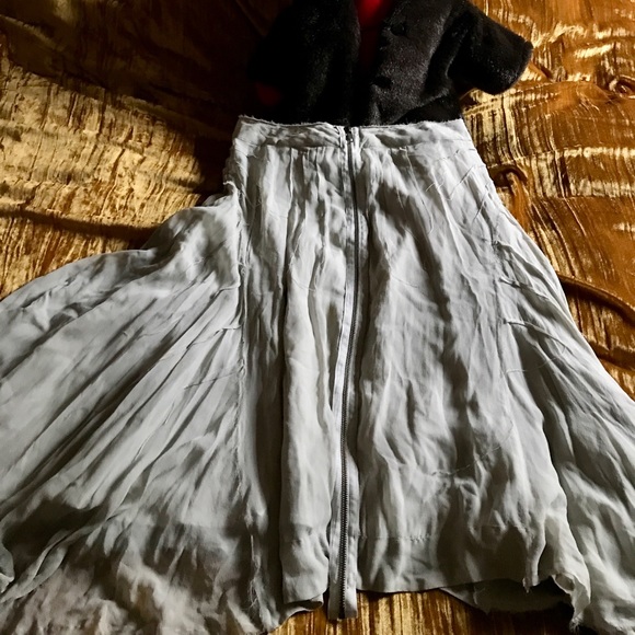 Silk Bohemian Stevie Nicks A Line Skirt - Picture 1 of 5